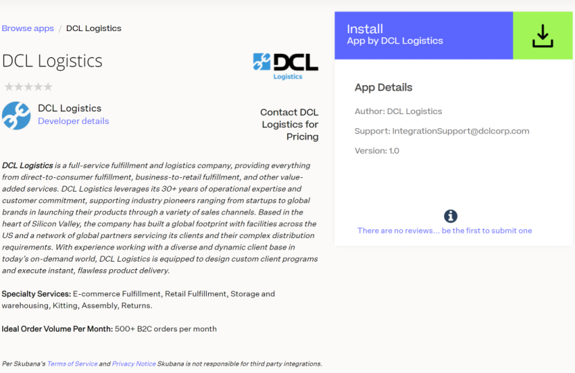 DCL Logistics app